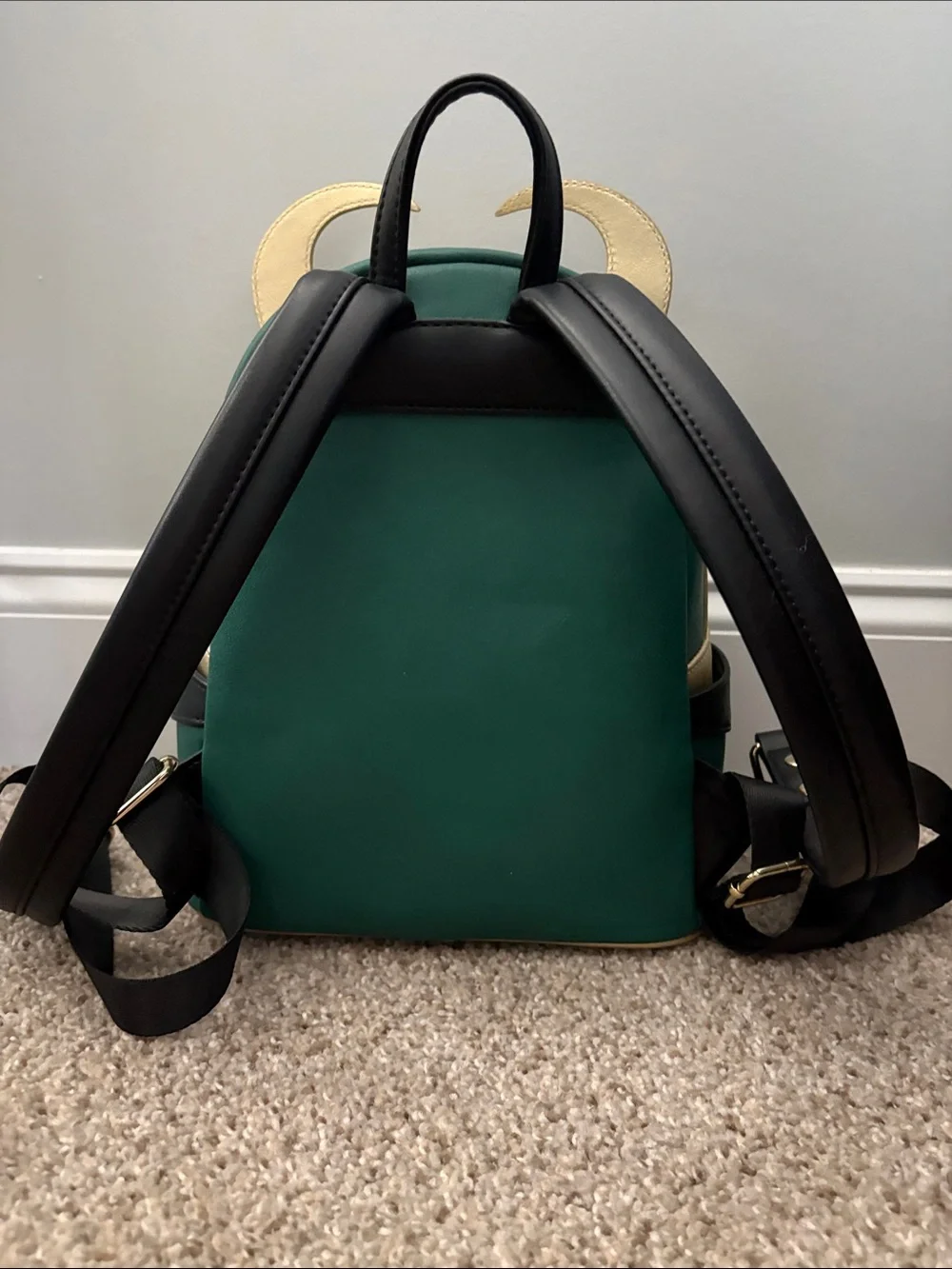 Loungefly Marvel Loki Mini Backpack in Gold, Green & Black